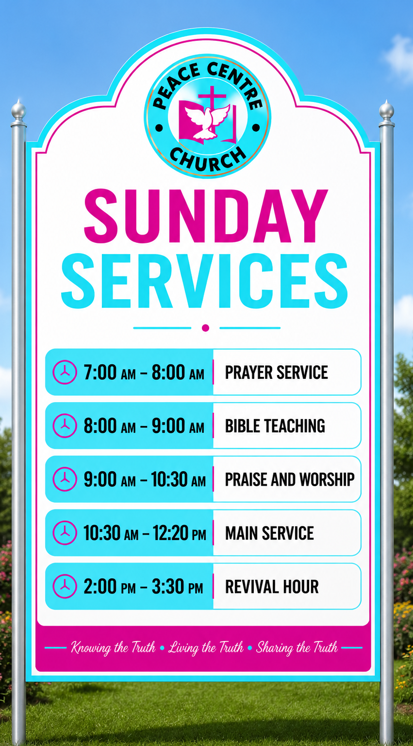 Our Sunday Services